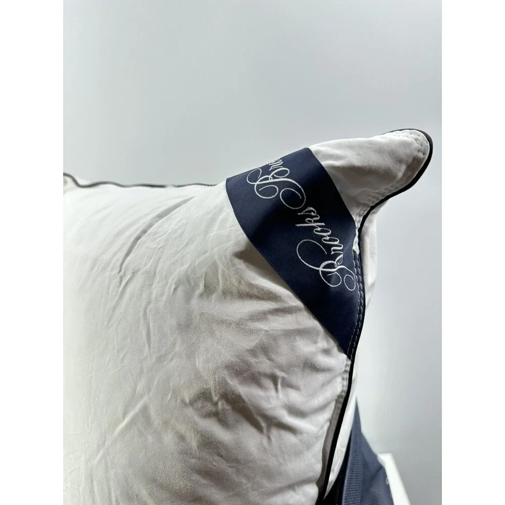 Brooks Brothers Down & Feathers King Size Bed Pillow 20”x36”